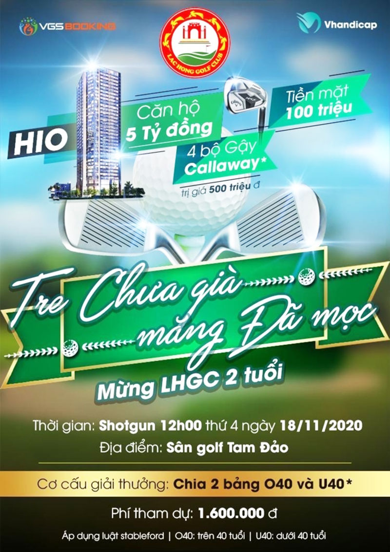 Thông tin giải sinh nhật clb golf Lạc Hồng