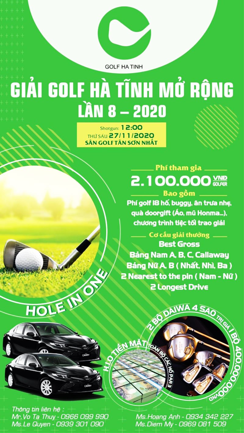 Thông tin giải Golf Hà Tĩnh mở rộng