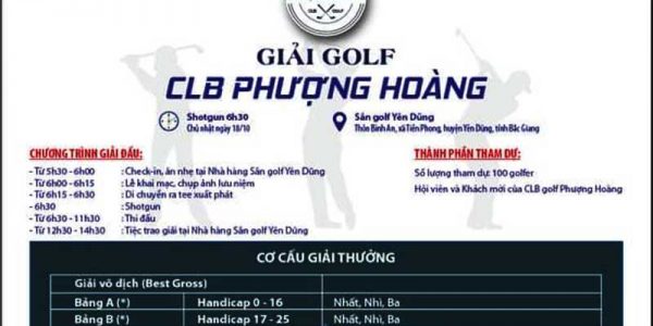 Giải golf ra mắt CLB Golf Phượng Hoàng chuẩn bị khởi tranh