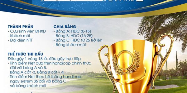 Giải golf “Đại học Xây dựng lần thứ 4” với cơ cấu giải thưởng vô cùng giá trị chuẩn bị khởi tranh